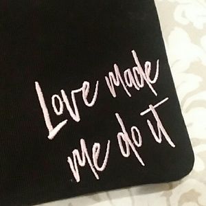 Embroidered Canvas Clutch and Change Purse